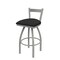 Holland Bar Stool Co 30" Low Back Swivel Bar Stool, Nickel Finish, Graph Coal Seat 82130AN018 - alternate 1